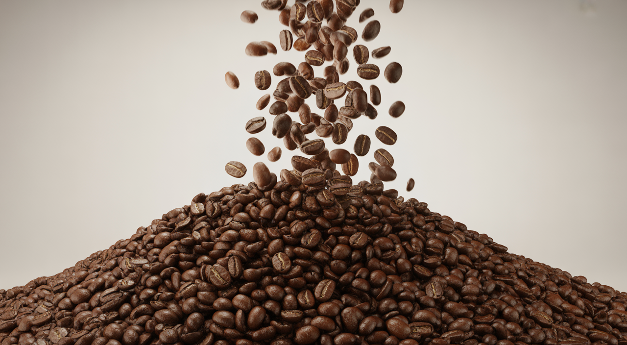 Premium roasted coffee beans