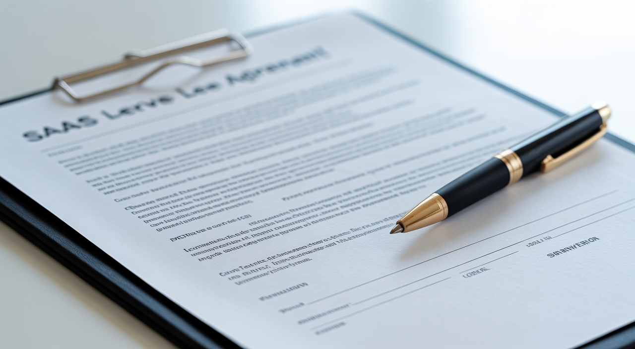 SaaS contracts attorney reviewing cloud software agreement for a startup