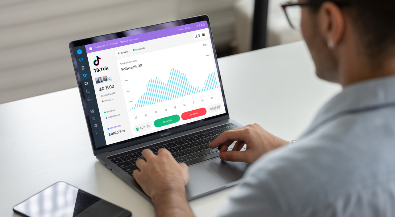 TikTok followers growth and engagement on a creator’s profile